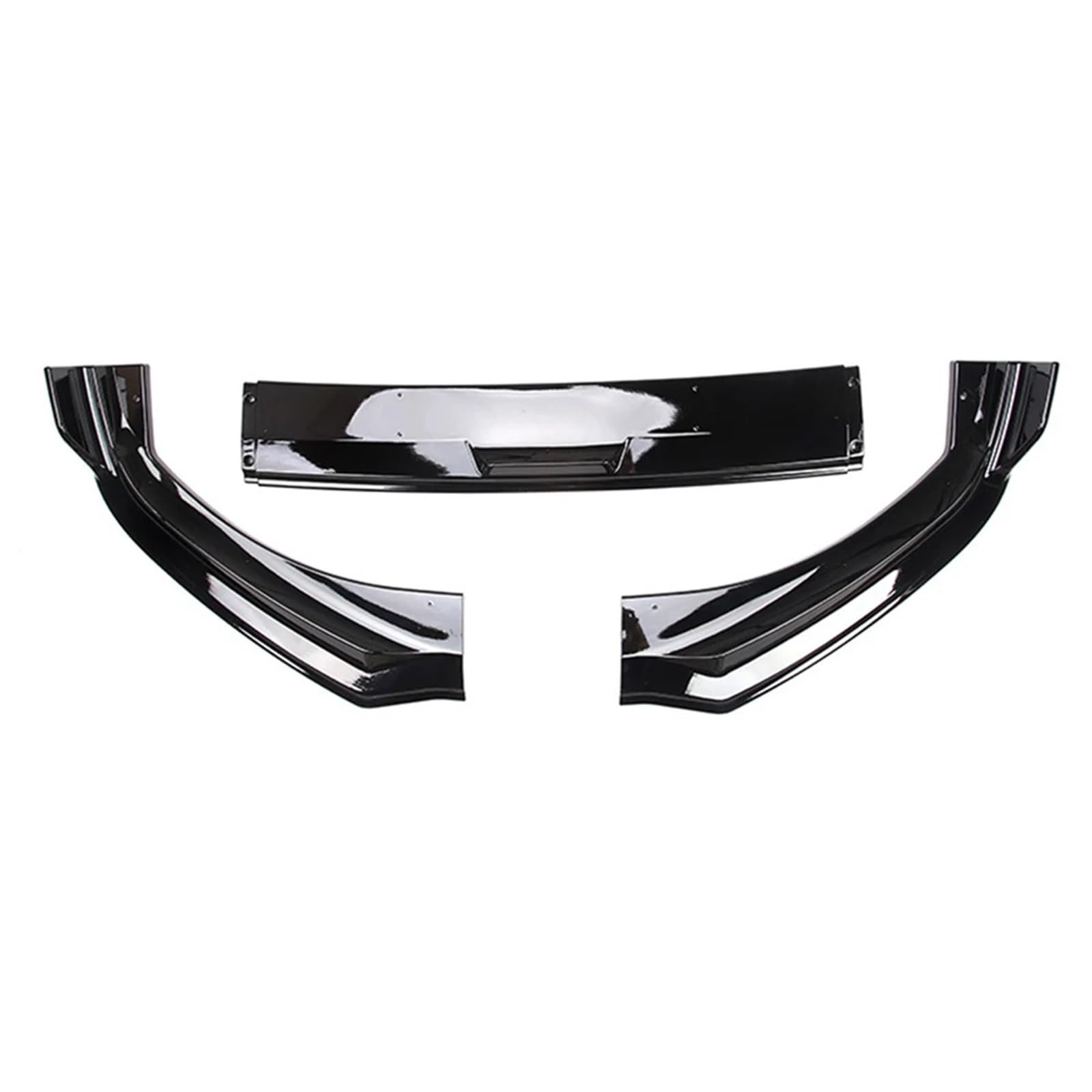 Auto Front Bumper Lip Body Kit Frontschürze Lip Spoiler Splitter Diffusor Schaufel Körper Kit Trim Auto Zubehör Front Schürze Surround Für Ford Für Mustang Für Mach-E Auto Frontspoiler(Gloss Black) von BeiZhengbhD