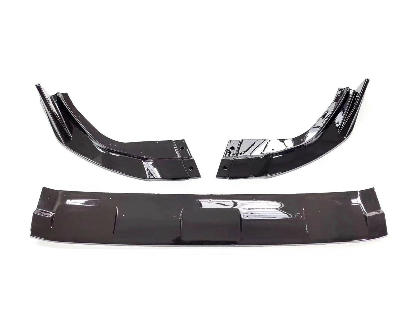 Auto Front Bumper Lip Body Kit Frontschürze Spoiler Lippe Auto Untere Splitter Klinge Platte Bord Trim Protector Kit ABS Für Toyota Für RAV4 2019 2020 2021 2022 2023 Auto Frontspoiler(Glossy Black) von BeiZhengbhD