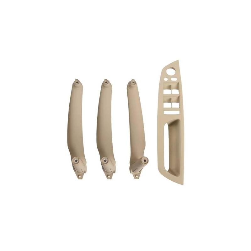 Auto Griff Innentür 4Pcs Auto Innen Türgriff Inneren Panel Pull Trim Abdeckung Griff Set Armlehne Ersatz Für E70 Für E71 Für E72 Für X5 Für X6 Auto Innengriff(Model A RHD Beige) von BeiZhengbhD