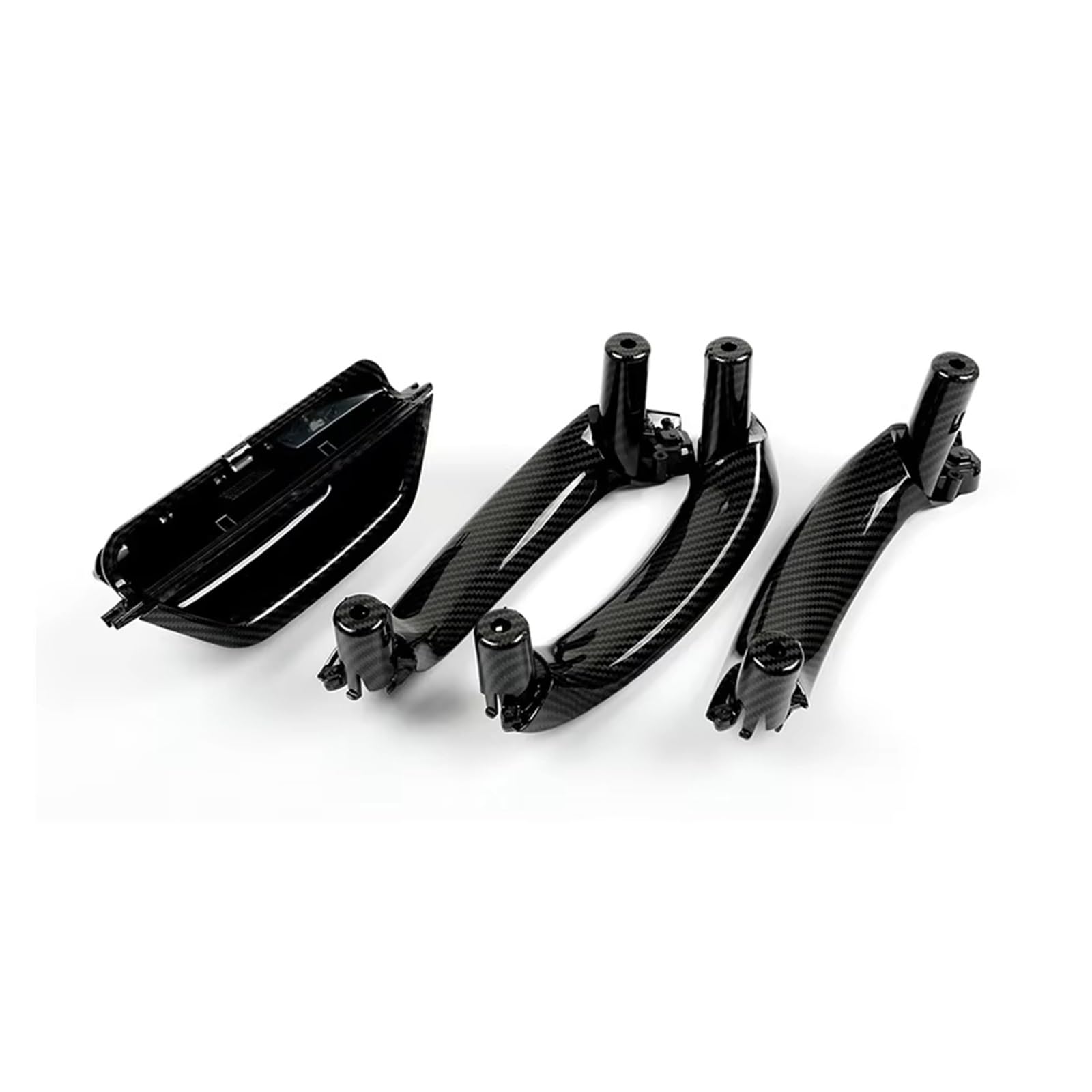 Auto Griff Innentür Für X3 Für X4 Für F25 Für F26 2010-2017 4 Stück Kohlefaser Links Rechts Innentürgriff LHD Innentürverkleidung Griff Pull Trim Abdeckung Auto Innengriff(Carbon Fiber 4Pcs) von BeiZhengbhD