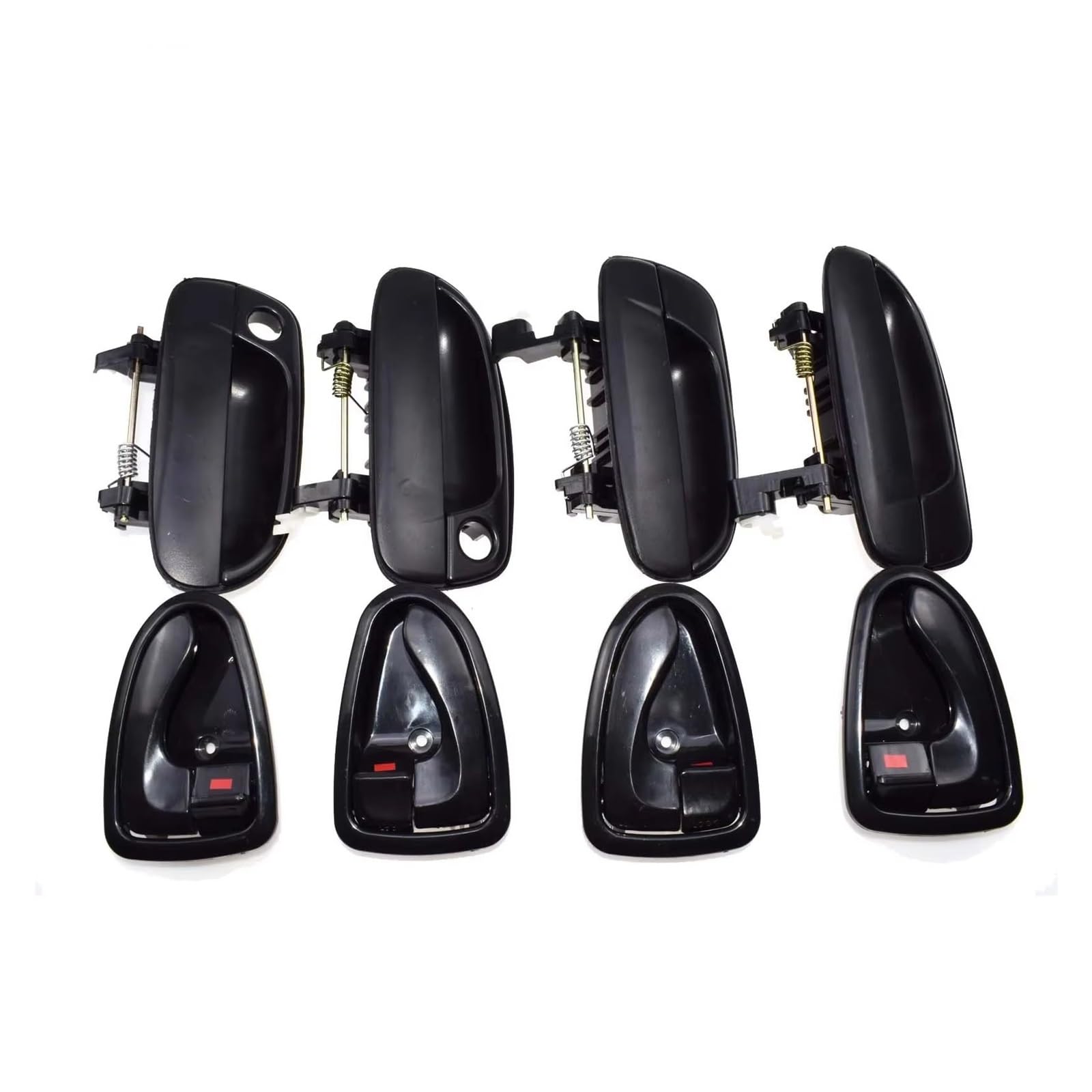 Auto Griff Innentür Innen Und Außentürgriff Vorne Hinten Links Rechts Für Hyundai Für Accent 2000 2001 2002 2003 2004 2005 2006 1.6 Auto Innengriff(8 PCS Black Inside) von BeiZhengbhD