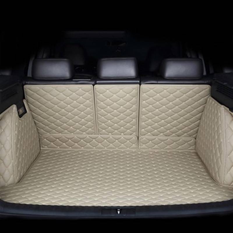 Autoschutzwanne Auto Fracht Hinten Boot Liner Stamm Matten Teppiche Wasserdicht Schützen Teppiche Für Toyota Für Rav4 Für XA50 50 2019 2020 Kofferraumwanne(Beige) von BeiZhengbhD