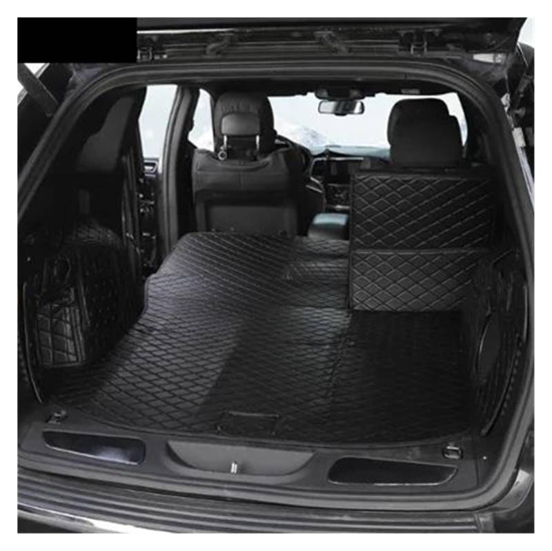 Autoschutzwanne Auto-Kofferraum-Cargo-Liner-Abdeckungsmatte Für Jeep Für Grand Für Cherokee 2011 2012 2013 2014 2015 2016 2017 2018 2019 2020 Kofferraumwanne(Black-Black Line) von BeiZhengbhD