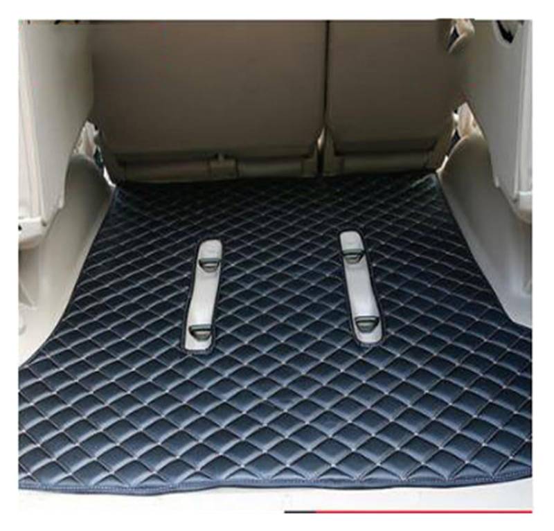 Autoschutzwanne Auto-Kofferraum-Matten Teppich-Pads Für Toyota Für Land Für Cruiser Für Prado 120 Für FJ120 2003 2004 2005 2006 2007 2008 2009 Kofferraumwanne(Black with Holes) von BeiZhengbhD