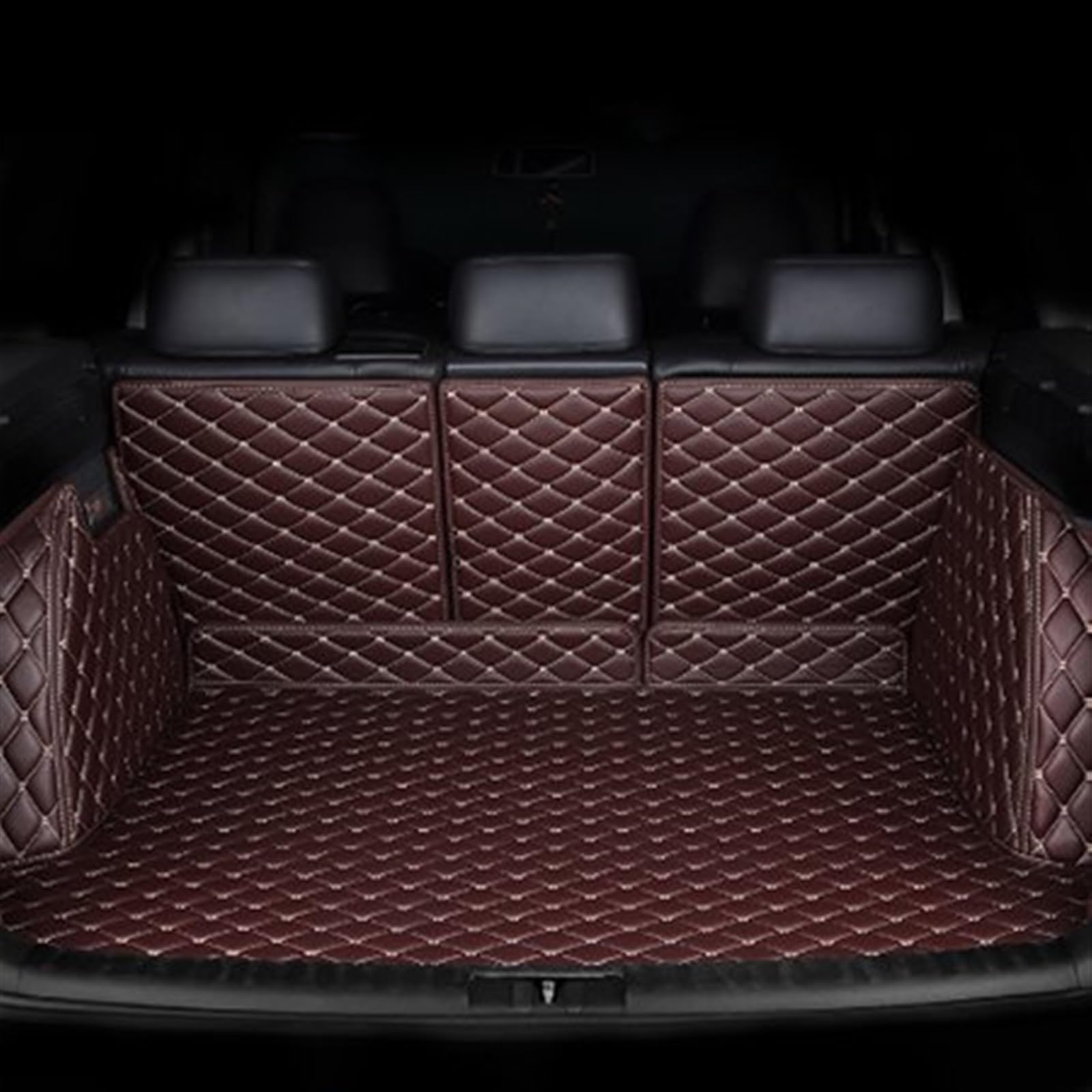 Autoschutzwanne Auto-Kofferraummatte Boot Cargo Liner Fach Hinteren Kofferraum Gepäck Teppich Pads Für Changan Für CS75 2019 2018 Kofferraumwanne(Coffee) von BeiZhengbhD