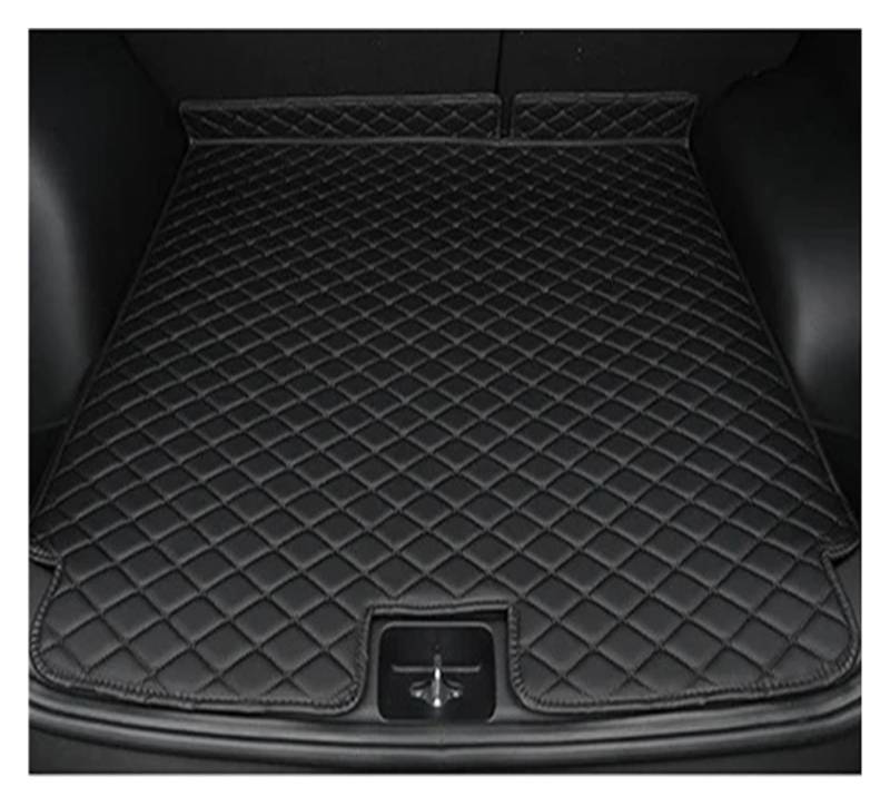 Autoschutzwanne Auto-Kofferraummatte Boot Cargo Liner Fach Hinteren Kofferraum Gepäck Teppich Pads Für VW Für ID.4 X 2021 2022 2023 Kofferraumwanne(3 All Black) von BeiZhengbhD