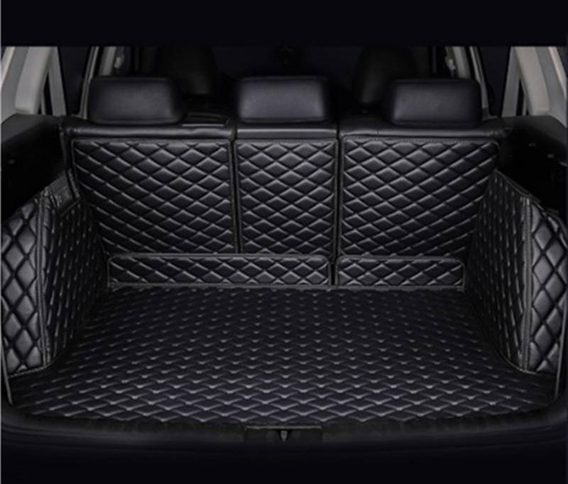 Autoschutzwanne Auto-Kofferraummatten Anti-Schmutz-Pads Gepäck Kofferraum Teppiche Für Peugeot 3008 2013 2014 2015 2016 Kofferraumwanne(All Black) von BeiZhengbhD