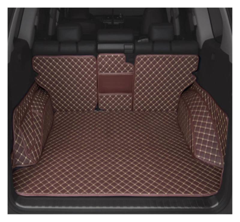 Autoschutzwanne Auto-Kofferraummatten Anti-Schmutz-Pads Teppiche Für Toyota Für Prado 150 2010 2011 2012 2013 2017 2018 Kofferraumwanne(Coffee) von BeiZhengbhD