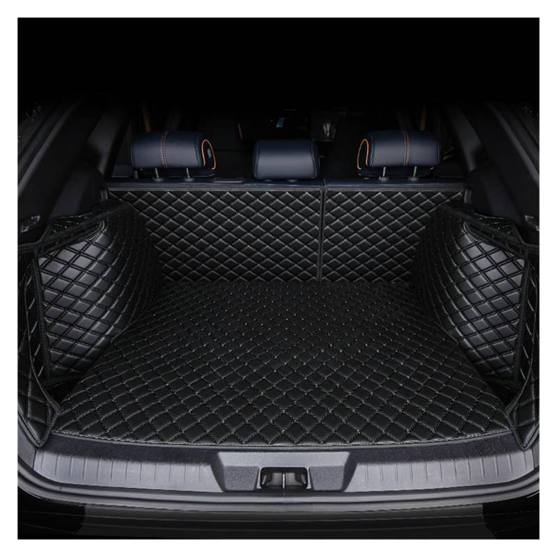 Autoschutzwanne Kofferraumwanne Cargo Liner Fach Teppichpolster Für Nissan Für Qashqai Für J11 Für J12 Für Kicks Für X Trail Für T31 Für T32 Kofferraumwanne(Black) von BeiZhengbhD