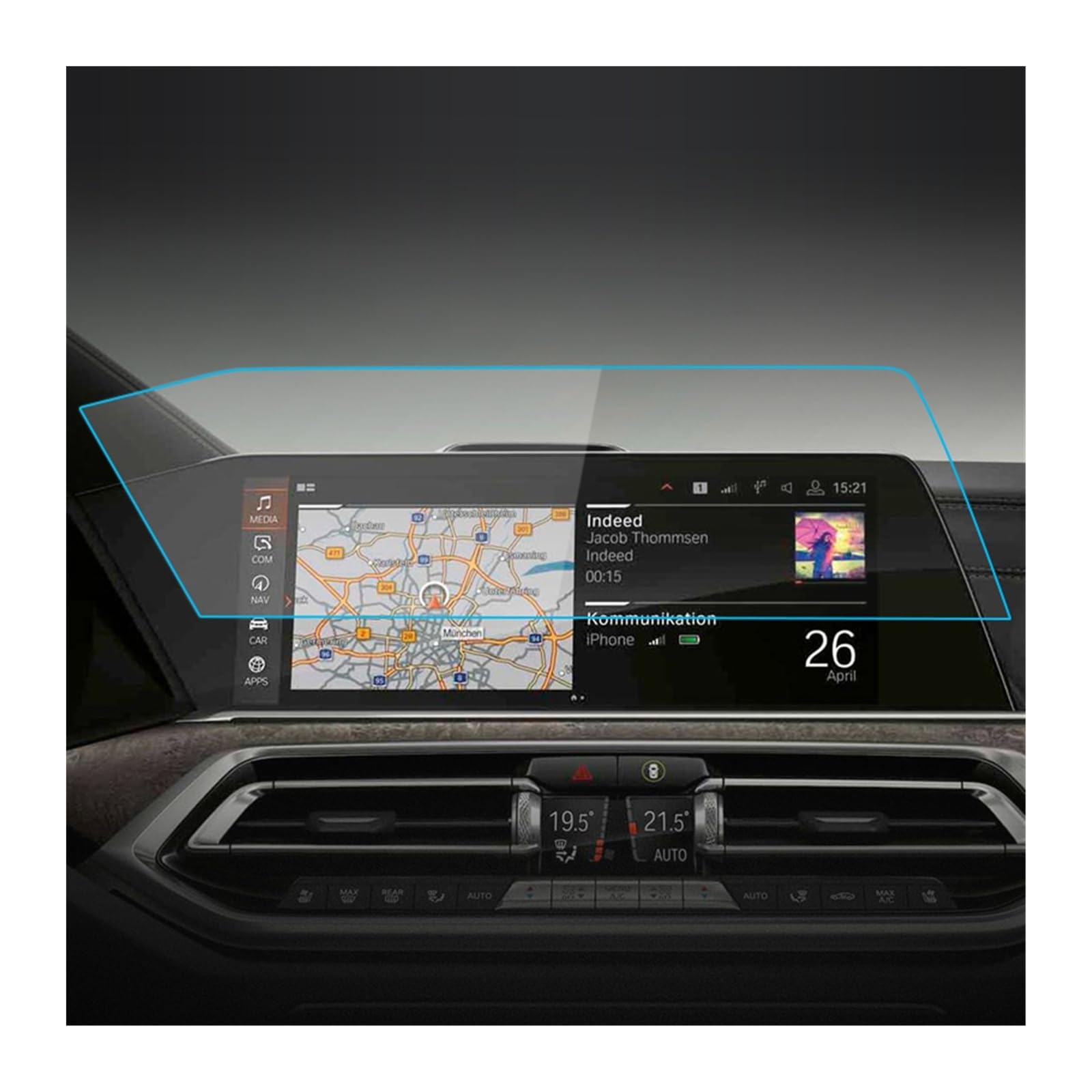 Navigation Schutzfolie 12,3 Zoll Für 2019 2020 2021 2022 Jahr Für X7 Dashboard-Navigationsmembran Auto-GPS-Display Bildschirmschutzfolie Aus Gehärtetem Glas GPS Displayschutzfolie(Anti-Blue-ray1) von BeiZhengbhD