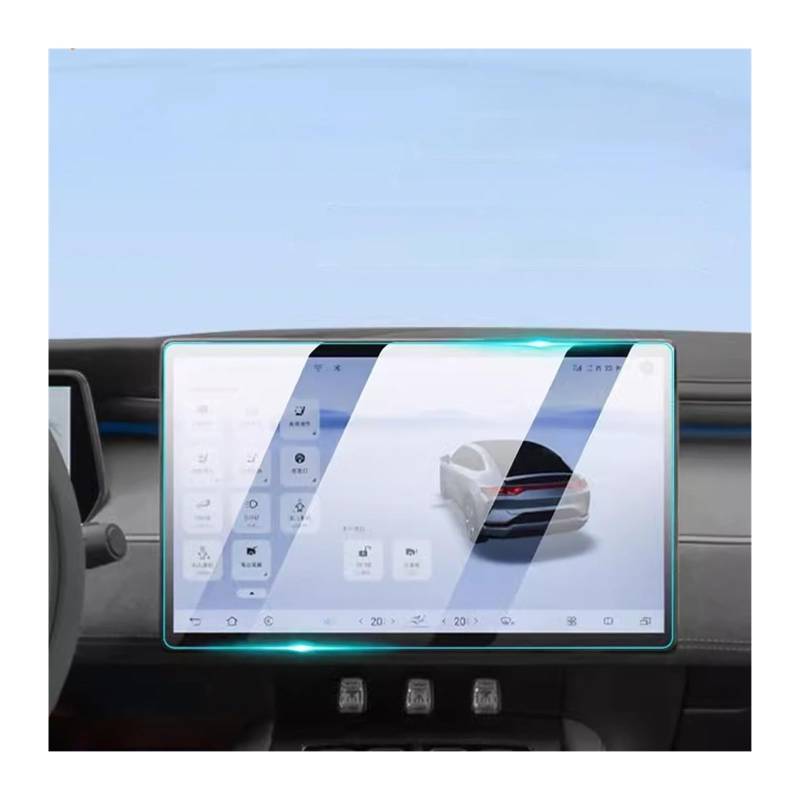 Navigation Schutzfolie Für BYD Für Song L 2023 2024 Autonavigation Mittelkonsole Touchscreen Schutzfolie Garnierabdeckung Aus Gehärtetem Glas GPS Displayschutzfolie(Navigation 1pcs) von BeiZhengbhD