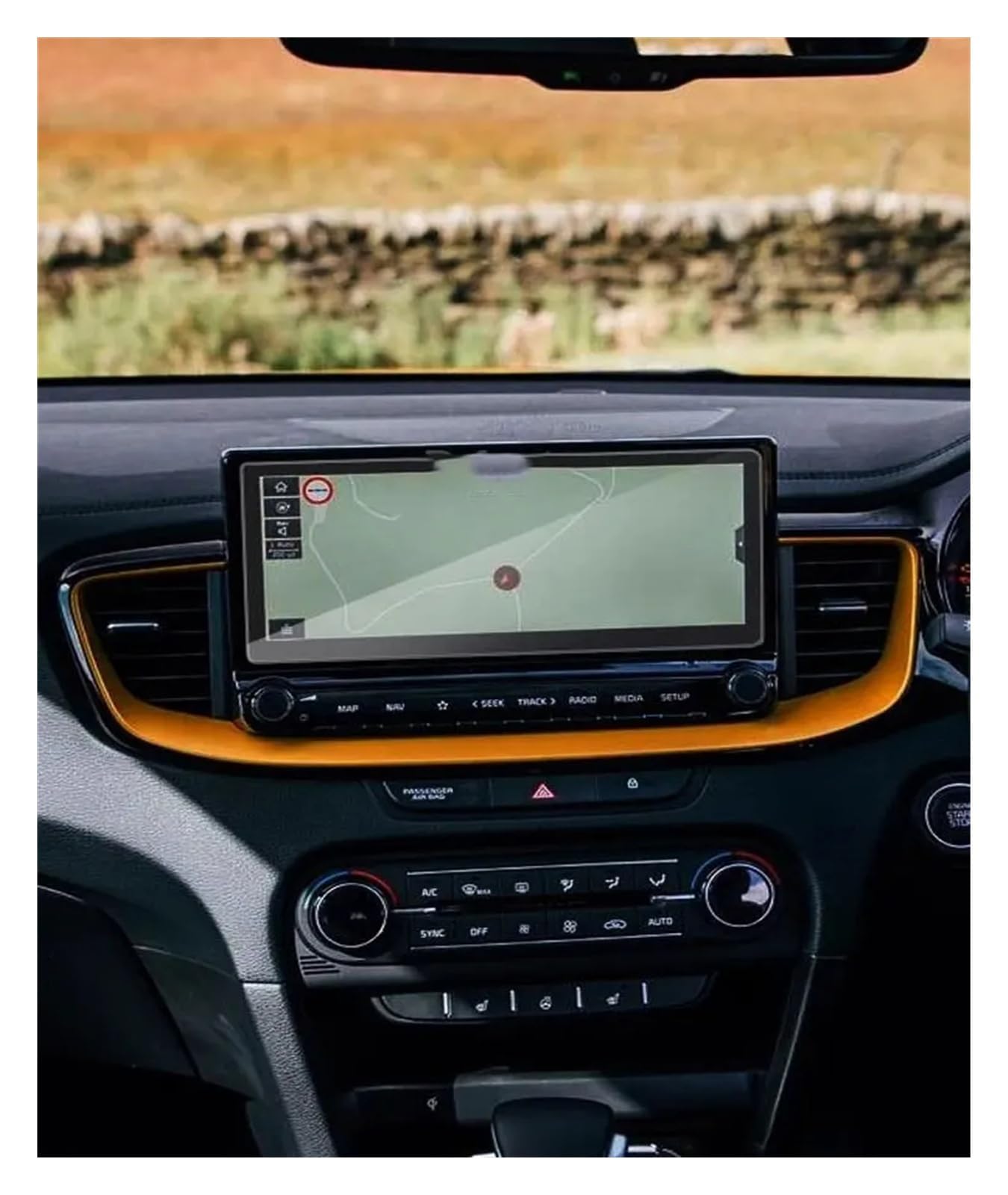 Navigation Schutzfolie Für KIA Für Xceed 2019 2020 10,25-Zoll-LCD-Bildschirm Schutzfolie Aus Gehärtetem Glas Anti-Kratz-Folie Auto-GPS-Navigation Schutzfolie GPS Displayschutzfolie von BeiZhengbhD