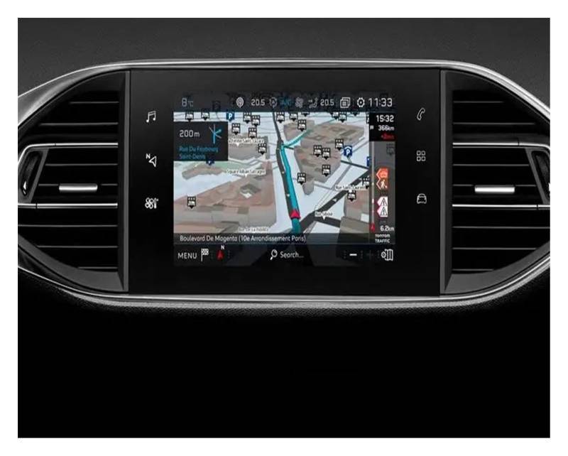 Navigation Schutzfolie Für Peugeot 308 2014 2015 2016 2017 2018 9,7 Zoll Auto GPS Navigation LCD Bildschirm Gehärtetem Glas Schutz Film Anti-Scratch Film GPS Displayschutzfolie von BeiZhengbhD