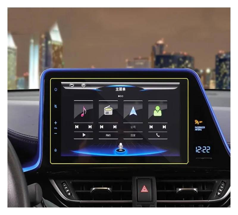 Navigation Schutzfolie Für Toyota Für C-HR Für CHR 2016 2017 2018 Auto Gehärtetes Navigationsfilm-Bedienfeld-Glasfilm-Schutzfilm-Autozubehör GPS Displayschutzfolie von BeiZhengbhD