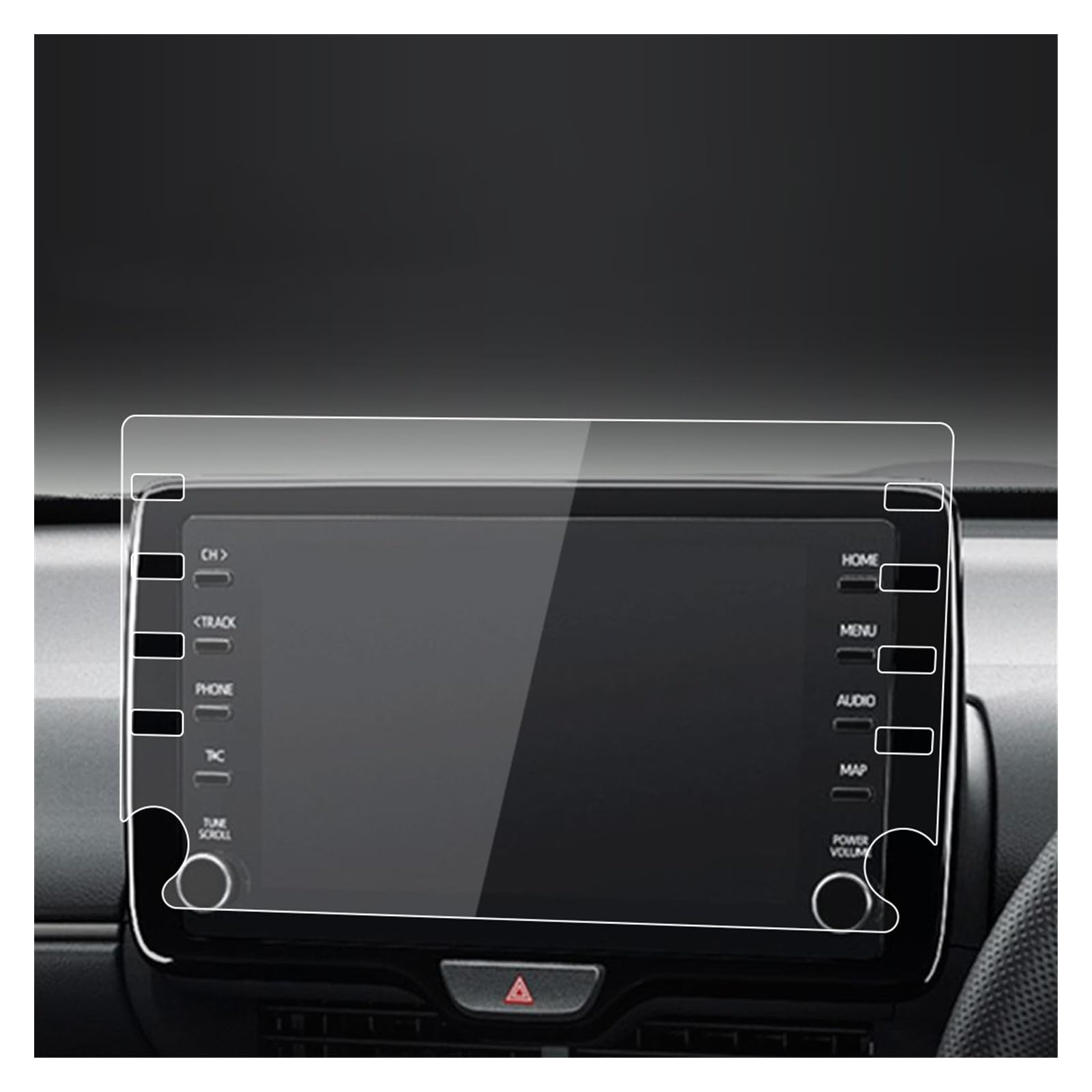 Navigation Schutzfolie Für Toyota Für Yaris Für Cross Screen Protector 2022 Zentrale ConsoleTempered Glas Schutz Film Navigator Schutz GPS Displayschutzfolie(20-21 Yaris C HD) von BeiZhengbhD