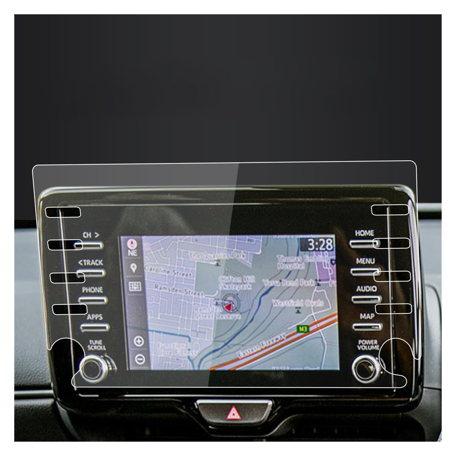 Navigation Schutzfolie Für Toyota Für Yaris Für Cross Screen Protector 2022 Zentrale ConsoleTempered Glas Schutz Film Navigator Schutz GPS Displayschutzfolie(22 Yaris C HD) von BeiZhengbhD