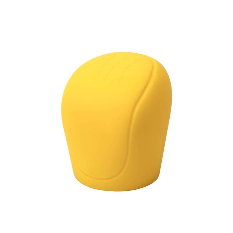 Schaltknauf Silikon-Schaltknauf-Abdeckung Für Die Handbremse Rutschfester Griff Schutzhülle Für Autos Schalthebelmanschetten Auto-Innenausstattung Schaltknauf(Yellow knob Cover) von BeiZhengbhD