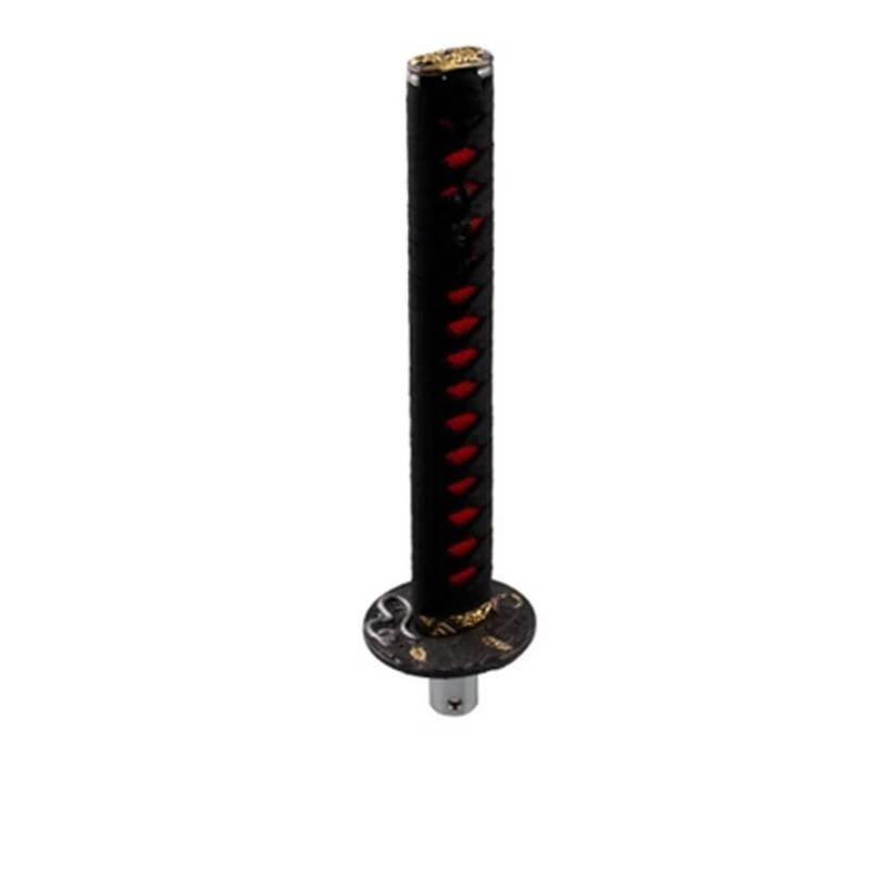 Schaltknauf Universal 26cm Auto Katana Samurai Schwert Schaltknauf Shifter Rot Schwarz Schaltknauf(Black with red) von BeiZhengbhD