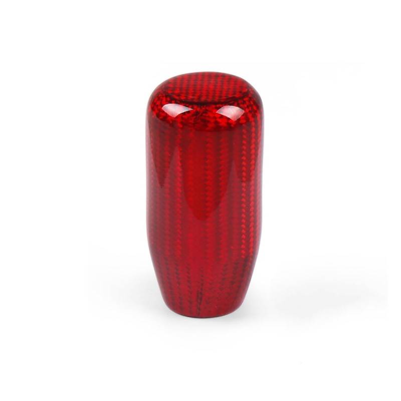 Schaltknauf Universal Real Carbon Fiber Manuelle Schaltknauf Stick Shifter Hebel Knauf Griff Knob Schaltknauf(Red) von BeiZhengbhD