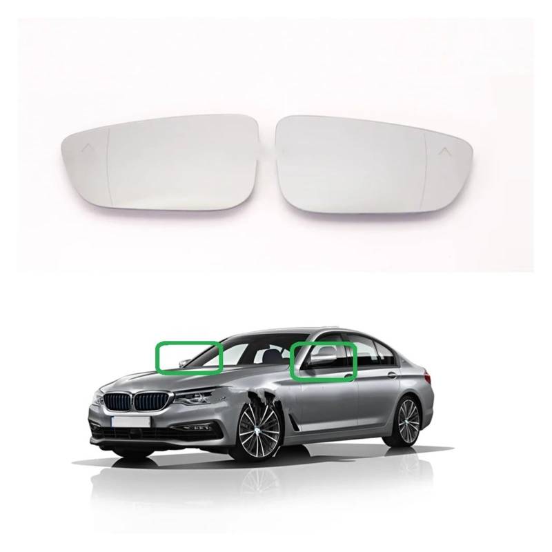 Türspiegelglas Für 5er Für G30 Für F90 Für M5 2017 2018 2019 Auto-Styling Auto-Stying Hinten Beheizten Spiegel Glas Mit Blinden Fleck Rearview Side Autotür Spiegelglas(L) von BeiZhengbhD