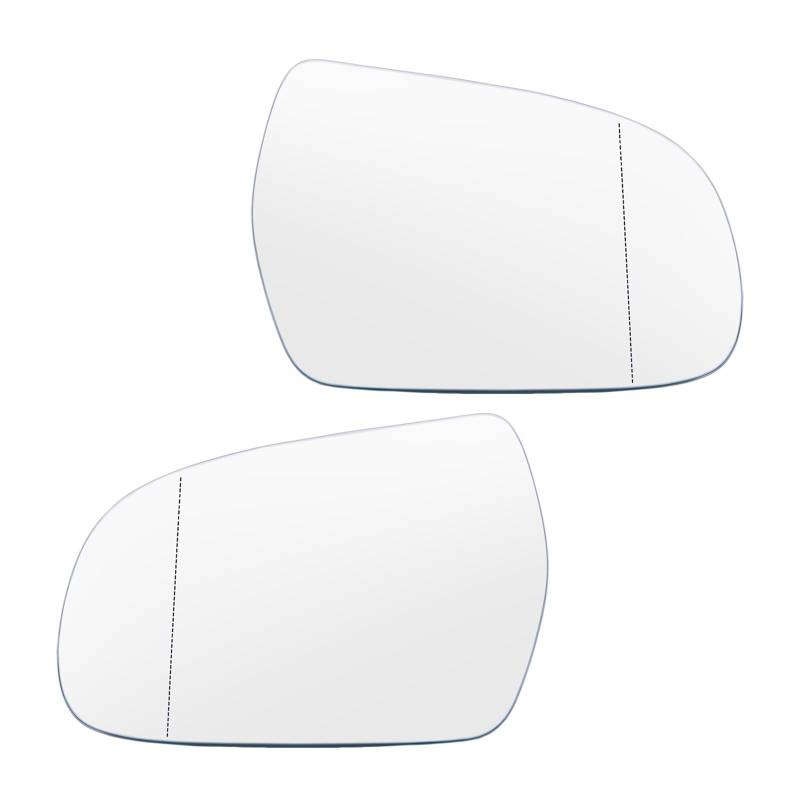 Türspiegelglas Für A3 Für A4 Für A5 S3 S4 S5 Quattro 2011-2017 Seite Flügel Spiegel Glas Stick Auf Klebstoff Konvexen Weitwinkel Rearview Side Autotür Spiegelglas(A Pair) von BeiZhengbhD