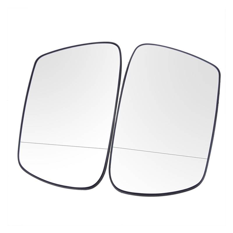 Türspiegelglas Für Jeep Für Grand Für Cherokee 2005-2010 Seite Rückspiegel Erhitzt Glas Heizung Anti-Nebel Abtauen Tür Flache Flügel Spiegel Rearview Side Autotür Spiegelglas(White A Pair) von BeiZhengbhD