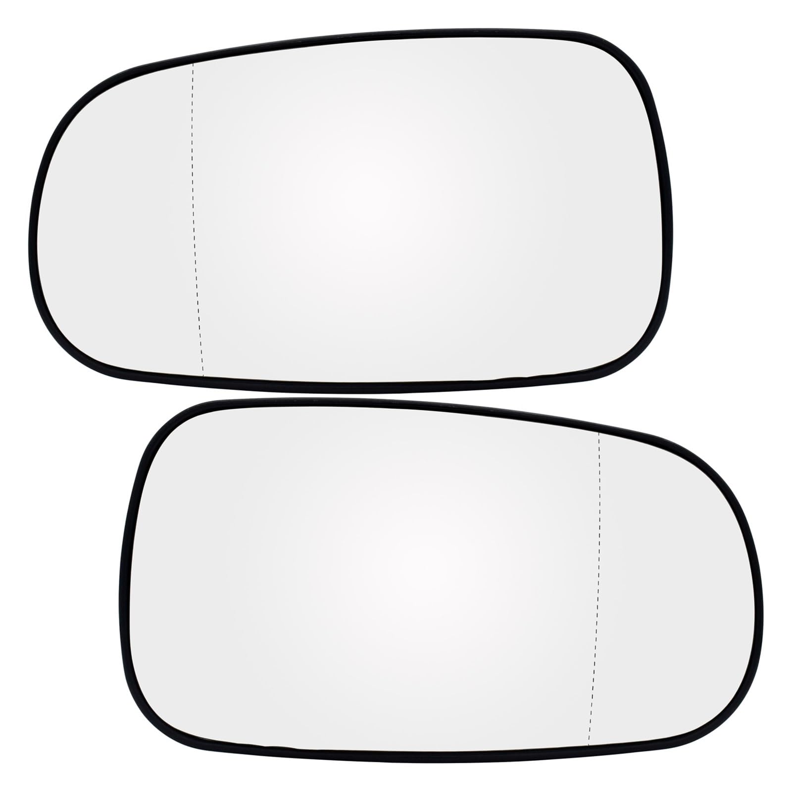 Türspiegelglas Für Saab 9–5 9–3 YS3F YS3E 2002–2012, Seitenspiegelglas, Beheizt, Mit Basis, Toter Winkel, Rückplatte, Federclip Rearview Side Autotür Spiegelglas(A Pair) von BeiZhengbhD