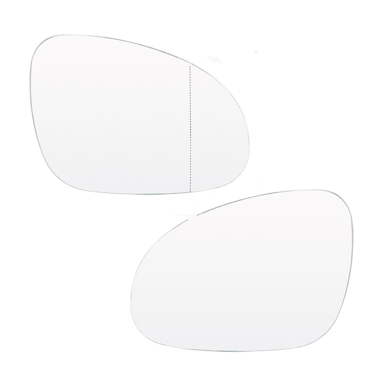 Türspiegelglas Für VW Für Golf 5 Für Jetta Für Passat B6 Für EOS 2003-2008 Blind Spot Rück Erhitzt Auto Rückansicht Tür Flügel Spiegel Glas Rearview Side Autotür Spiegelglas(A Pair) von BeiZhengbhD