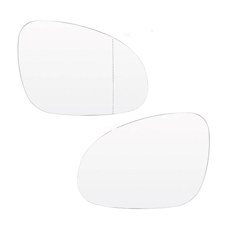 Türspiegelglas Für VW Für Golf 5 Für Jetta Für Passat B6 Für EOS 2003-2008 Blind Spot Rück Erhitzt Auto Rückansicht Tür Flügel Spiegel Glas Rearview Side Autotür Spiegelglas(A Pair) von BeiZhengbhD