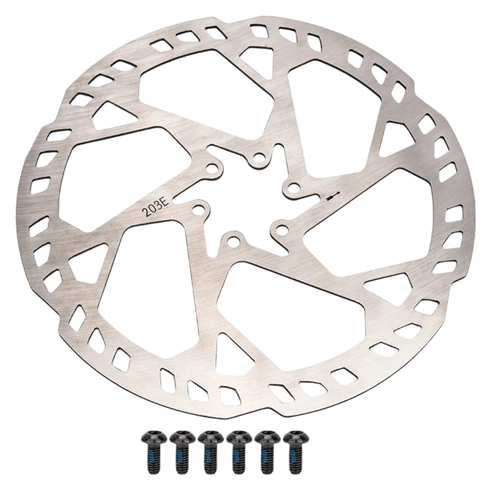 140/160/180/203/220 mm Edelstahl Scheibenbremse Rotor mit Schrauben Fahrräder Scheibenbremse Rotor für Rennrad Mountainbike von Beimus