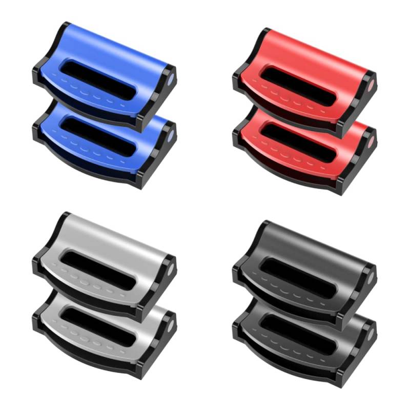 8 Stück Auto Sicherheitsgurt Einsteller Auto Sicherheitsgurt Clip Universal Einstellbare Verriegelung Schnallen Sicherheitsgurt Clips 4 Farben Innenraum Zubehör Auto Sicherheit, 5.5x4x1.5cm von BeisDirect