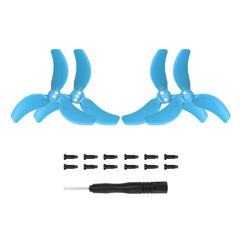 BeisDirect Avata 2 Propeller Ersatz Prop Blades Low Noise 23032S Propeller Wing für DJI Avata 2 Drohne Zubehör Exklusive Schrauben & Schraubendreher (2 Paar Blau) von BeisDirect