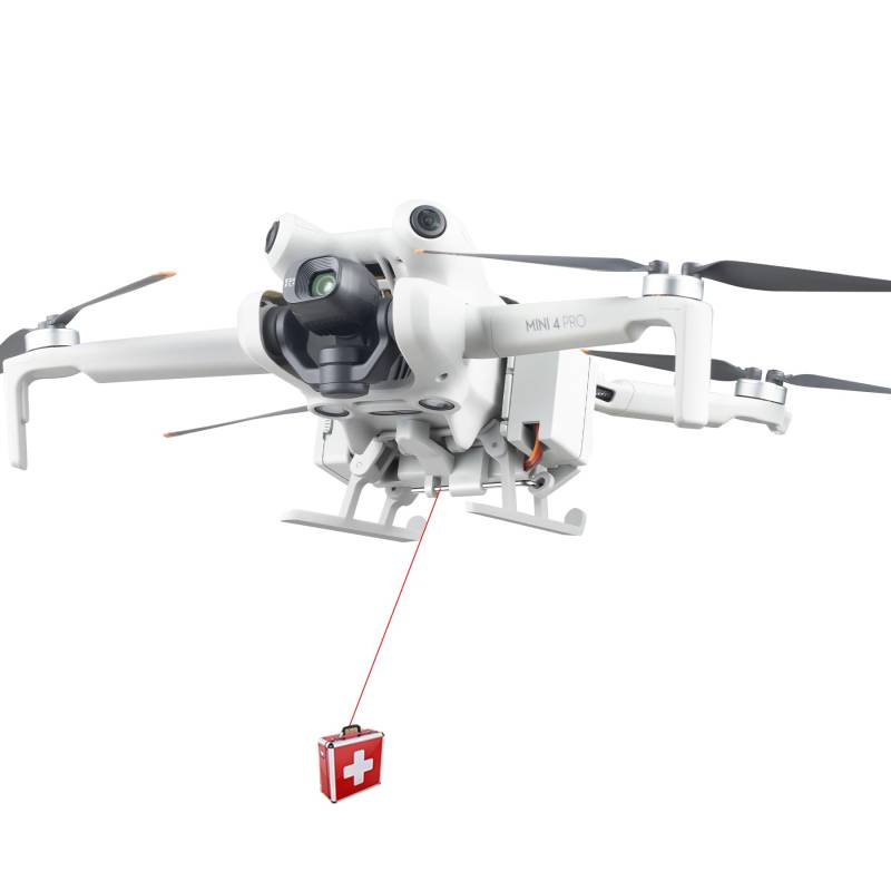 BeisDirect Drohne Airdrop System für DJI Mini 4 Pro Zubehör, Nutzlast/Lieferung/Transport Drop Release Device Thrower für DJI Mini 4 Pro Drohne von BeisDirect