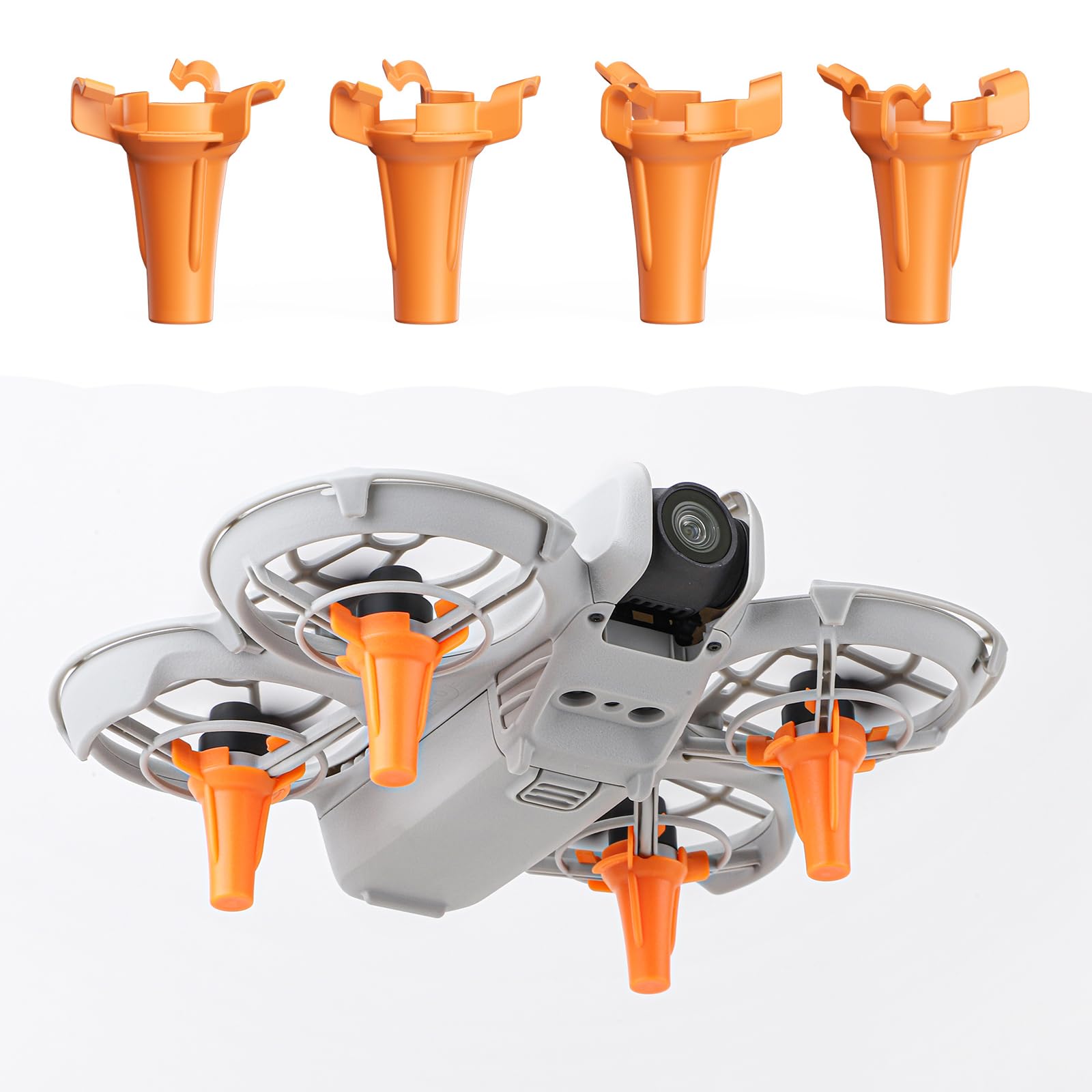 BeisDirect NEO Drone Landing Gear Extended Quick Release Extension Leg For DJI NEO Landing Gear Height Increase Bracket Drone Protection Extended Landing Gear Accessory (Orange) von BeisDirect