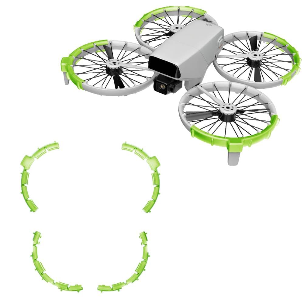 BeisDirect Propeller Guard Protector für DJI Flip, Anti-Kollisions Prop Bumper Schutzhülle Ring Anti-Kollision Schlagschutz für DJI Flip Drohne Zubehör (Grün) von BeisDirect