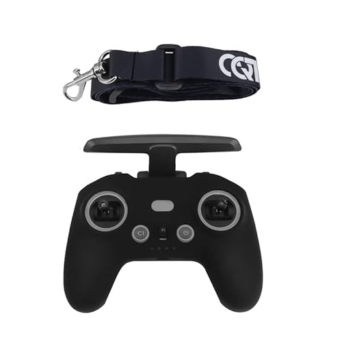 BeisDirect Silikon Schutzhülle Abdeckung Remote Controller Protector mit Halsband Lanyard für DJI AVATA/FPV Drohne Remote Controller Zubehör Anti fallen und Anti Scraping (Schwarz) von BeisDirect