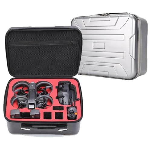 Hartschalenkoffer für DJI Avata 2 Combo, wasserdichte Avata 2 Drohnen-Transporttasche, Tasche für DJI Avata2 Drohne, Goggles 3/2, Motion Controller, Akku und anderes Avata 2 Zubehör (Silber) von BeisDirect