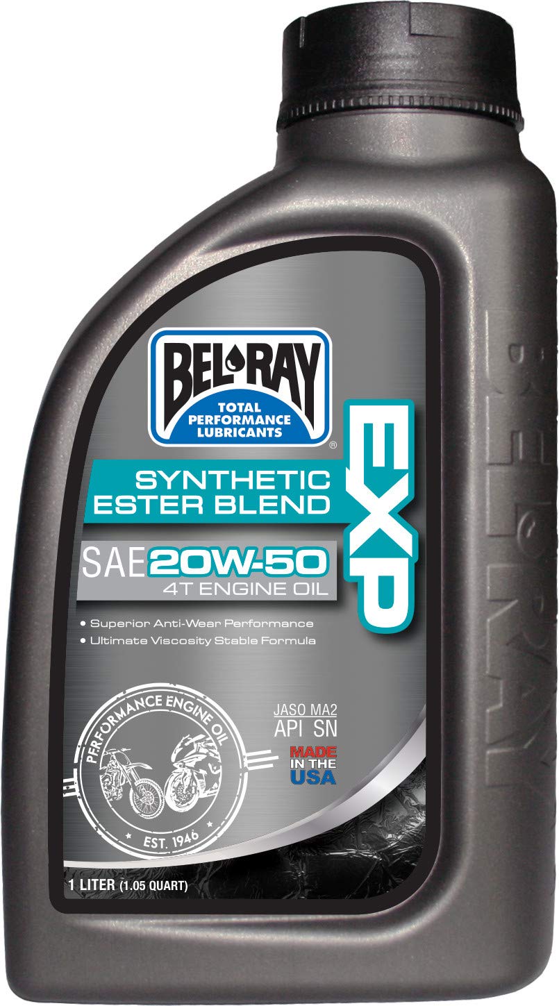 Bel-Ray EXP Synthetic Ester Blend 4T Motoröl 20W50 1 Liter 99131-B1LW von Bel-Ray