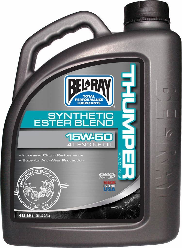 Kanne Motoröl Bel-Ray 4L 4T Thumper Racing Syn Ester Blend 15W-50 von Bel-Ray