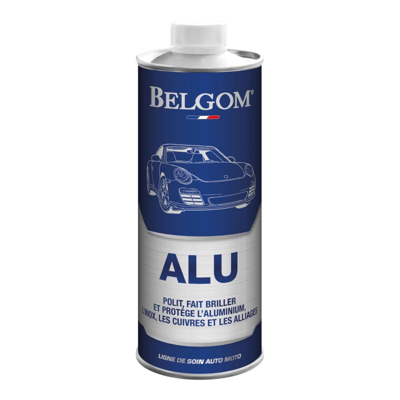 Belgom Aluminium – 500 ml – EIN Produkt ohne Äquivalent zum Polieren und Polieren von Aluminium (Motorradgehäuse, Gabelscheiben, Felgen...) von Belgom