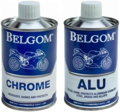 Belgom Set aus Aluminium und Chrom – zum Glänzen von Chrom und Aluminium Ihres Autos oder Motorrads von Belgom