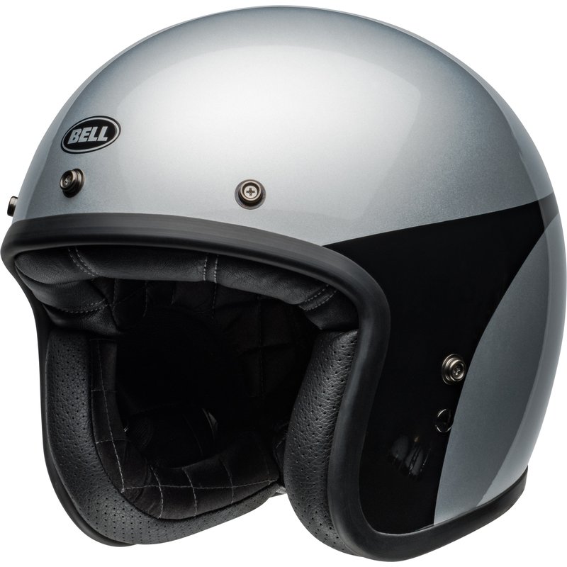 Bell Custom 500 Helm - Chassis Gloss Silver Black Größe: S von Bell