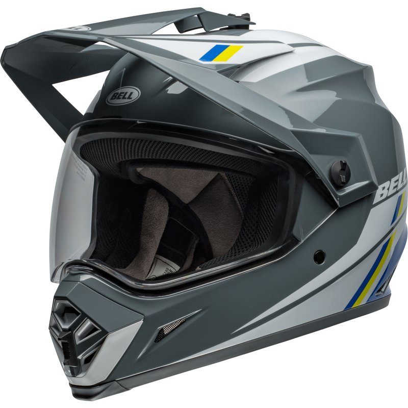 Bell MX-9 Adventure MIPS Helm - Alpine Gloss Charcoal/Silver Größe: M von Bell