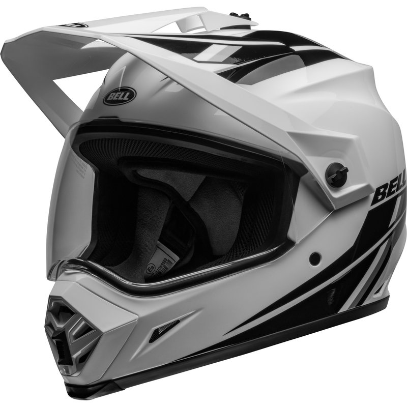 Bell MX-9 Adventure MIPS Helm - Alpine Gloss White/Black Größe: S von Bell