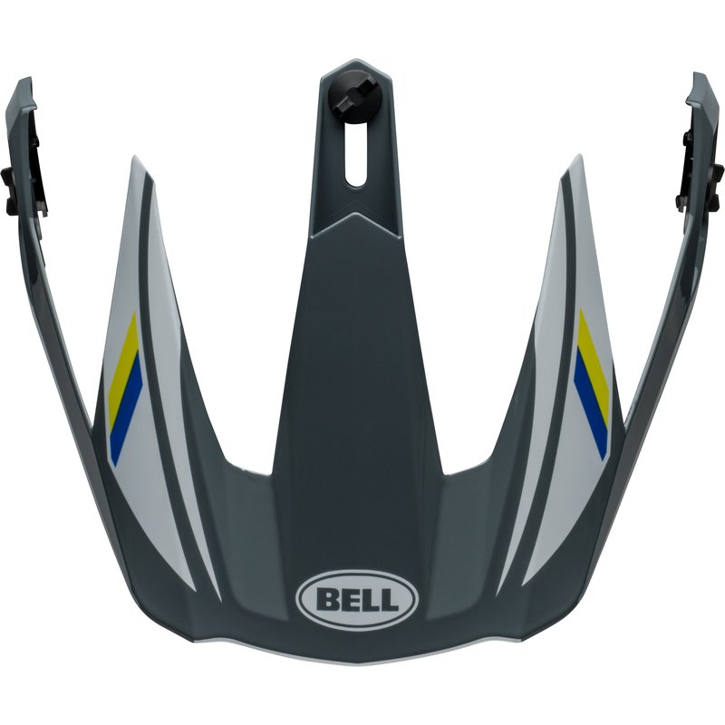 BELL MX-9 Adventure Mips Helmschirm - Alpine Glänzend Grau/Blau von Bell