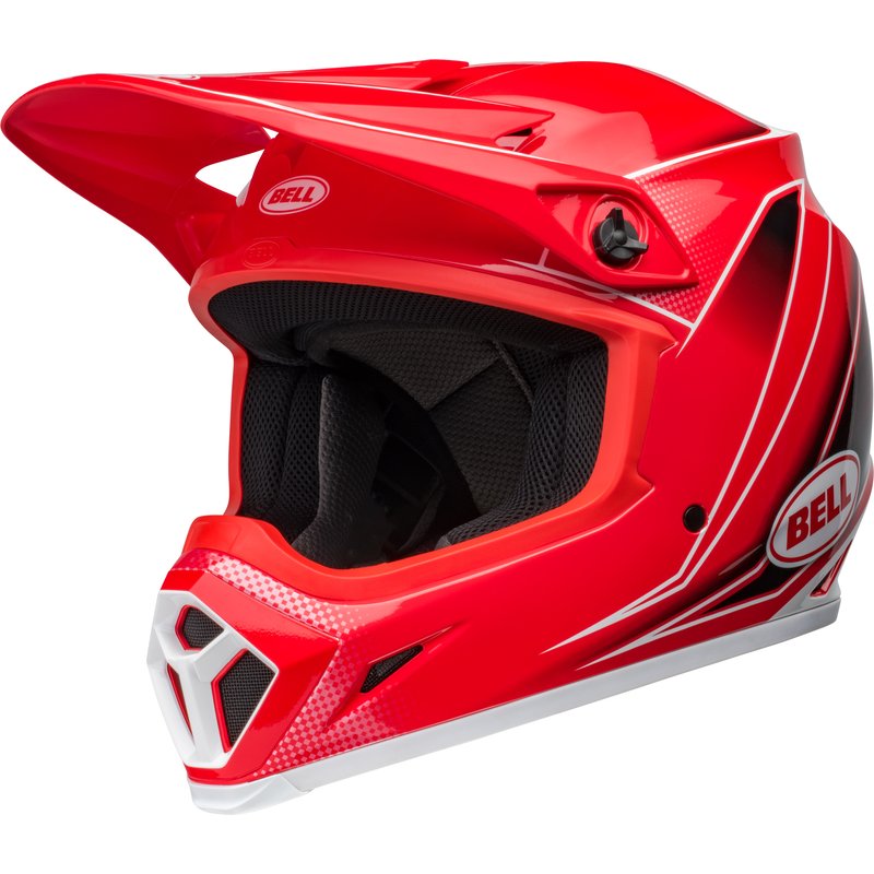 Bell MX-9 Mips Helm - Zone Gloss Red Größe: M von Bell