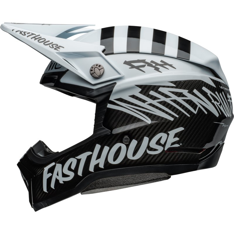 Bell Moto-10 Spherical Helm - Fasthouse Mod Squad Gloss White/Black... von Bell