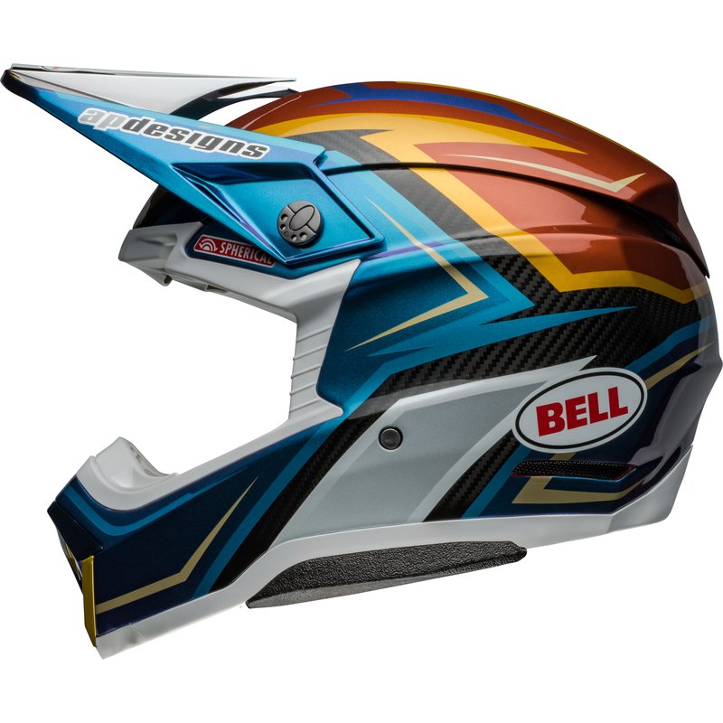 Bell Moto-10 Spherical Helm - Tomac Replica 24 Gloss White/Gold... von Bell