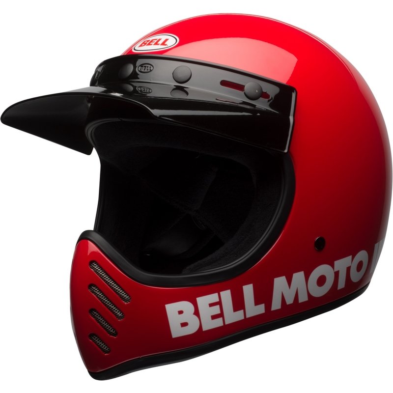 Bell Moto-3 Classic Helm - Glänzend Rot Größe: M von Bell