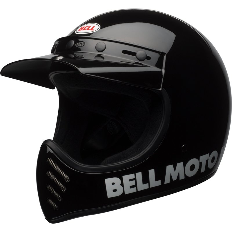 Bell Moto-3 Classic Helm - Glänzend Schwarz Größe: L von Bell